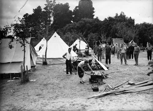 Relief camp – Hawke’s Bay earthquake