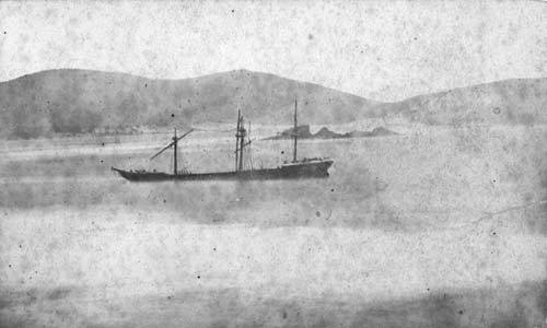 The <em>Surat</em> beached near the Catlins River