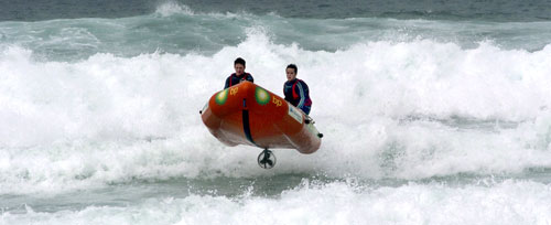 The inflatable rescue boat
