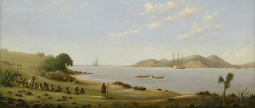Hobson lands at Waitangi