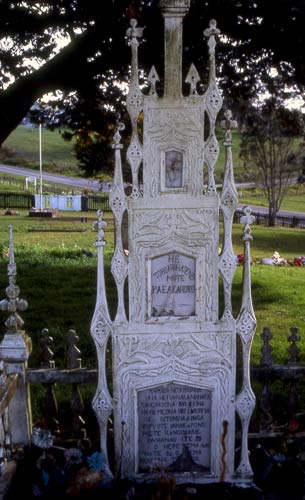 Wooden headstone, Waimate North