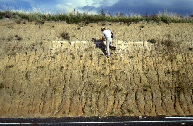 Volcanic ash band