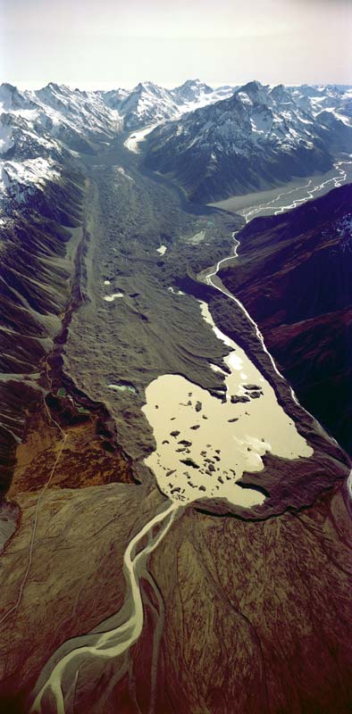 Moraines at Tasman Glacier