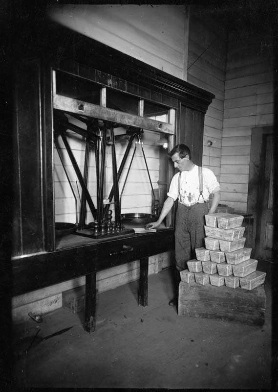 Weighing silver
