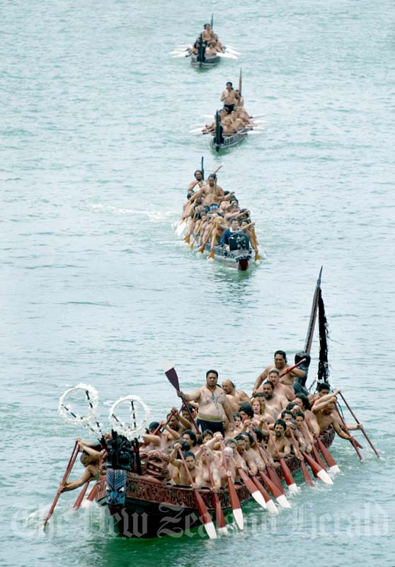 Waka in Viaduct Harbour