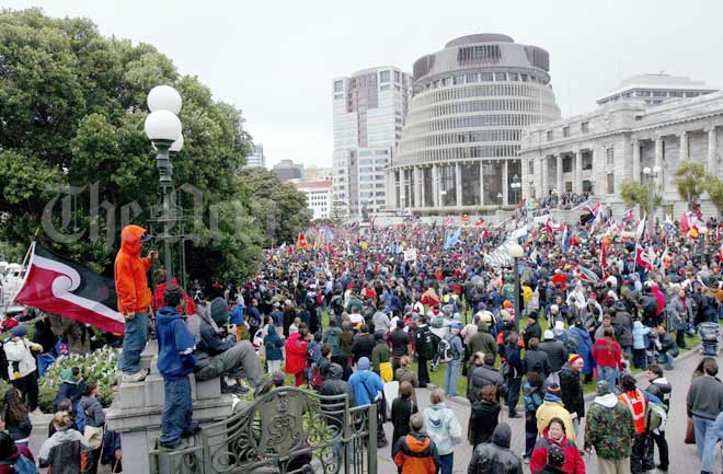 Hīkoi about the Foreshore and Seabed Bill