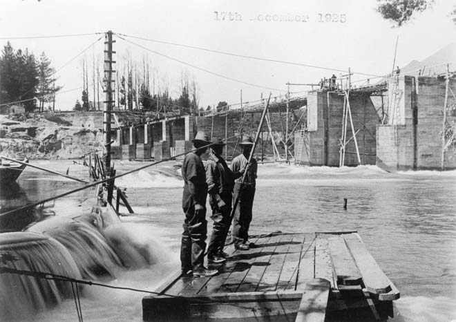 Kawarau Falls Dam, 1925