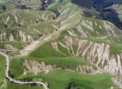 Regolith landslides