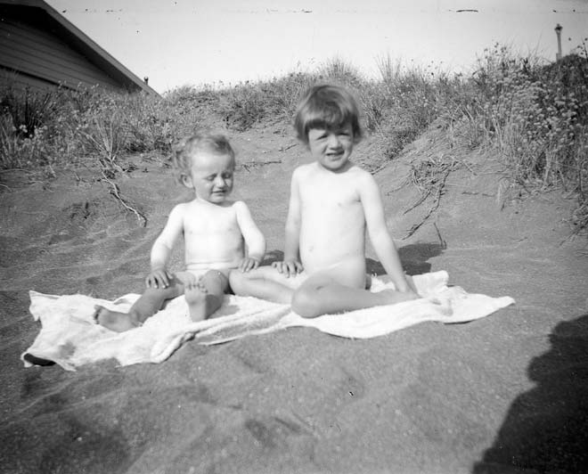 A sun bath, 1920 
