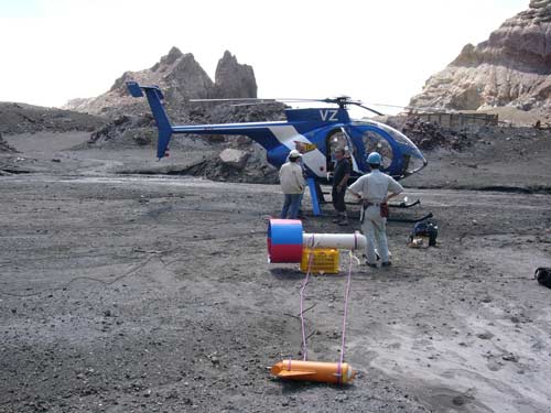 Aeromagnetic equipment, White Island
