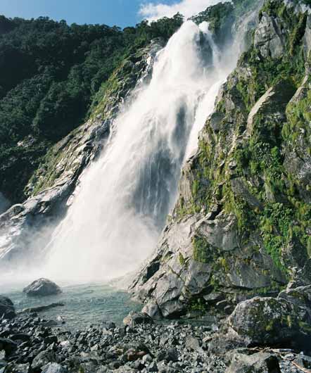 Milford Sound waterfall