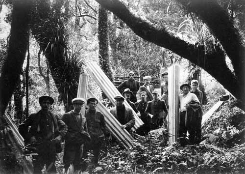Building a hut 