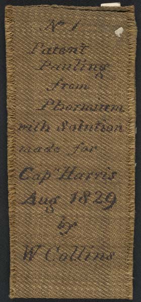 Sample of flax cloth
