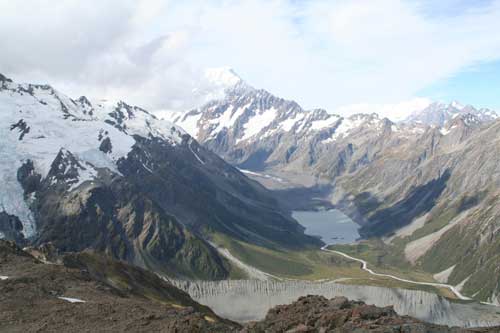 Hooker and Mueller glaciers