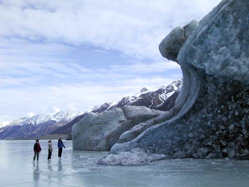 Melting Tasman Glacier