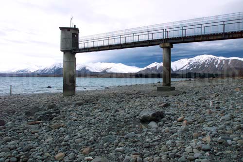 Lake Tekapo during a winter drought