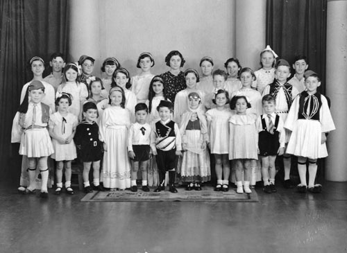 The first Greek school in New Zealand, about 1939 