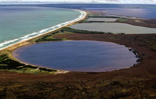 Coastal lakes, Chatham Island