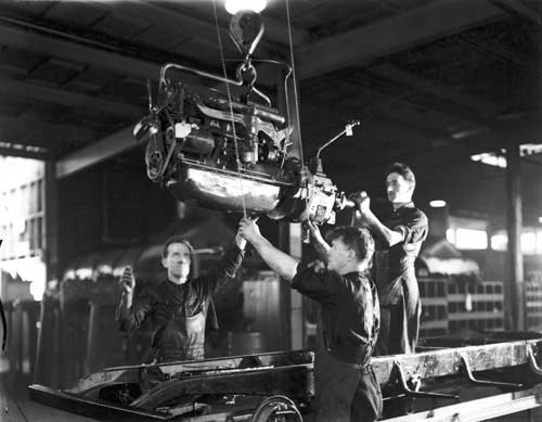 Assembling cars