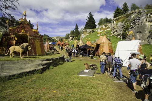 Filming at Elephant Rocks