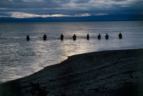 ‘Picket fence’ of anglers
