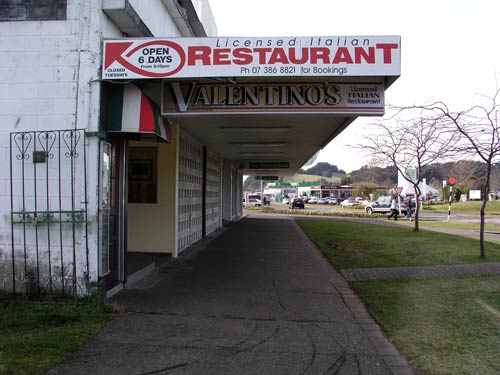 Valentino’s, Tūrangi