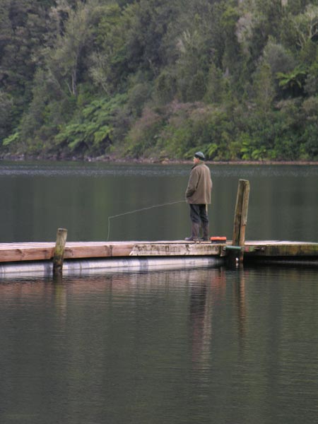 Fishing at Lake Okataina