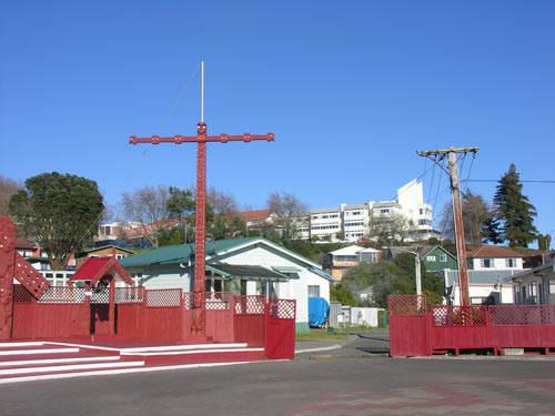 Rotorua Hospital from Ōhinemutu