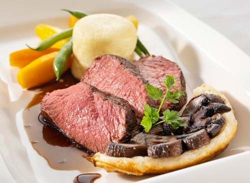 Venison on the plate