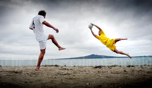 Beach football 