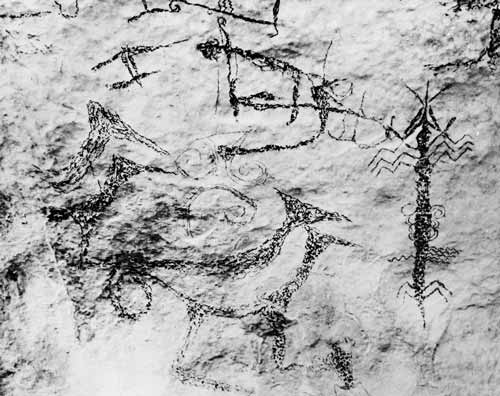 Rock drawings