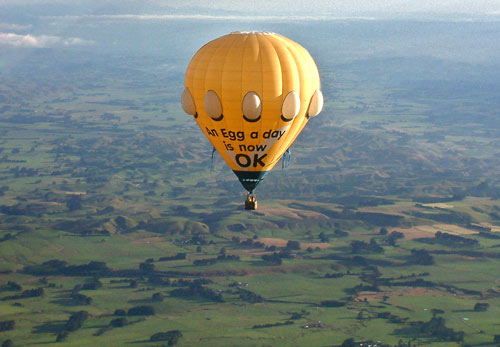 Hot egg balloon