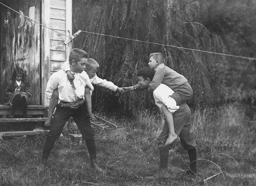 Boys playing