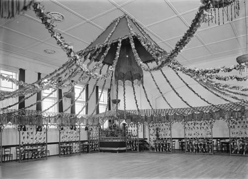 Decorated hall