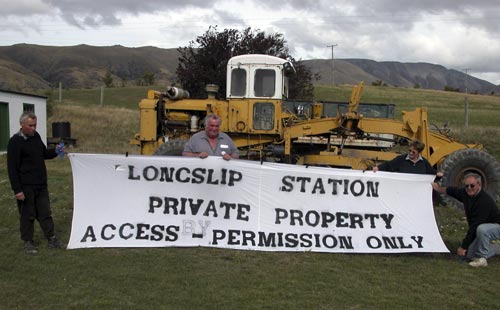 South Island land protest