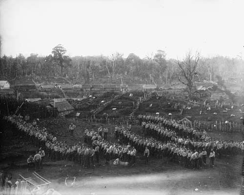 Government forces near Parihaka