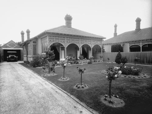 Suburban front garden