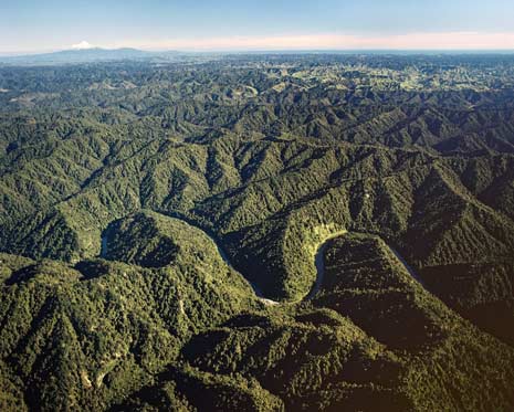 River valley and hill country