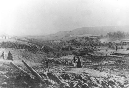 Building roads, 1850s 
