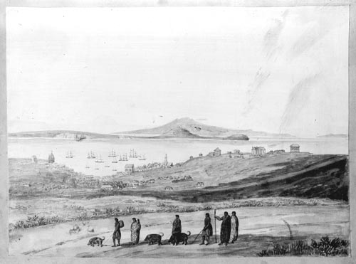 Māori traders, 1850 
