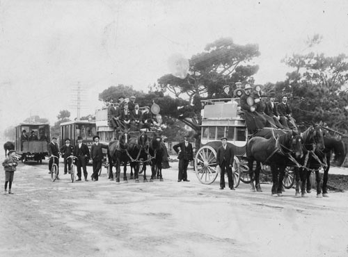 Horse-drawn public transport