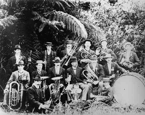 Kaponga band, around 1900 