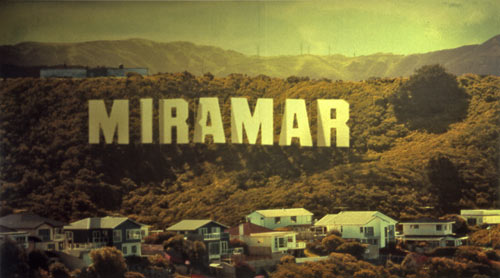 Billboard, Wellington airport, 2004