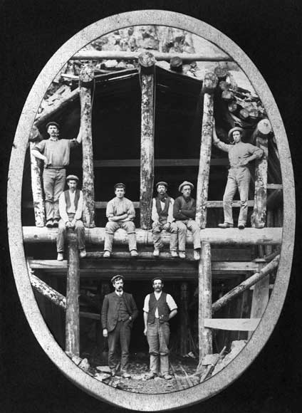Railway tunnel under construction