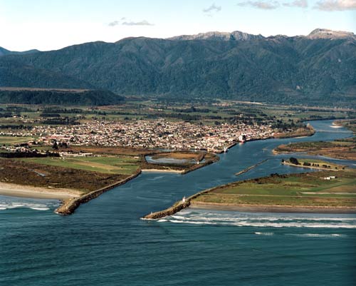Westport from the air