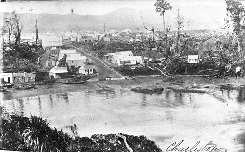 Charleston harbour, about 1880 