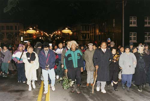 Whanganui Māori leaving Pākaitore 