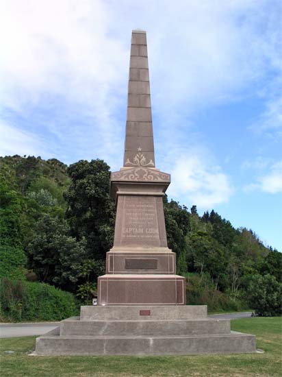 Captain Cook memorial, Gisborne