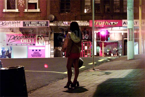 A sex worker on Karangahape Road, Auckland