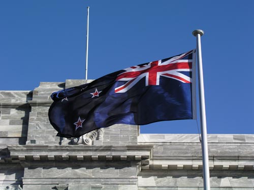 The New Zealand flag